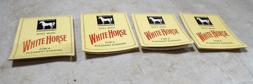 Vintage white horse scotch - white,